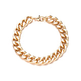 Titanium Steel Cuban Chain Bracelet Link Chain Bangle for Women Men