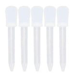 5pcs Silicone Transfer Pipettes Calibrated Liquid Dropper for Lab DIY Art