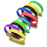 5pcs Unisex Silicone Rubber Basketball Bracelets Sports Bangle