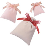 5pcs Velvet Drawstring Bag Jewelry Pouches Ribbon Gift Packaging Bag DIY Storage