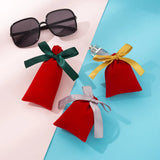 5pcs Velvet Drawstring Bag Jewelry Pouches Ribbon Gift Packaging Bag DIY Storage