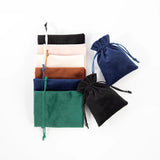 5pcs Velvet Jewelry Gift Bags 7x9cm Drawstring Ring Earring Necklace Packaging