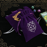 5pcs Velvet Tarot Storage Bag Drawstring Witchcraft Supplies