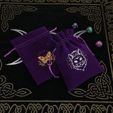 5pcs Velvet Tarot Storage Bag Drawstring Witchcraft Supplies