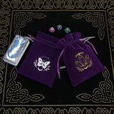 5pcs Velvet Tarot Storage Bag Drawstring Witchcraft Supplies