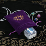 5pcs Velvet Tarot Storage Bag Drawstring Witchcraft Supplies