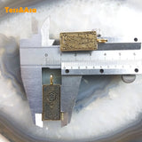 Vintage Square Greek Style Lion Sun Pendant Retro Hallow Jewelry