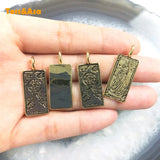Vintage Square Greek Style Lion Sun Pendant Retro Hallow Jewelry