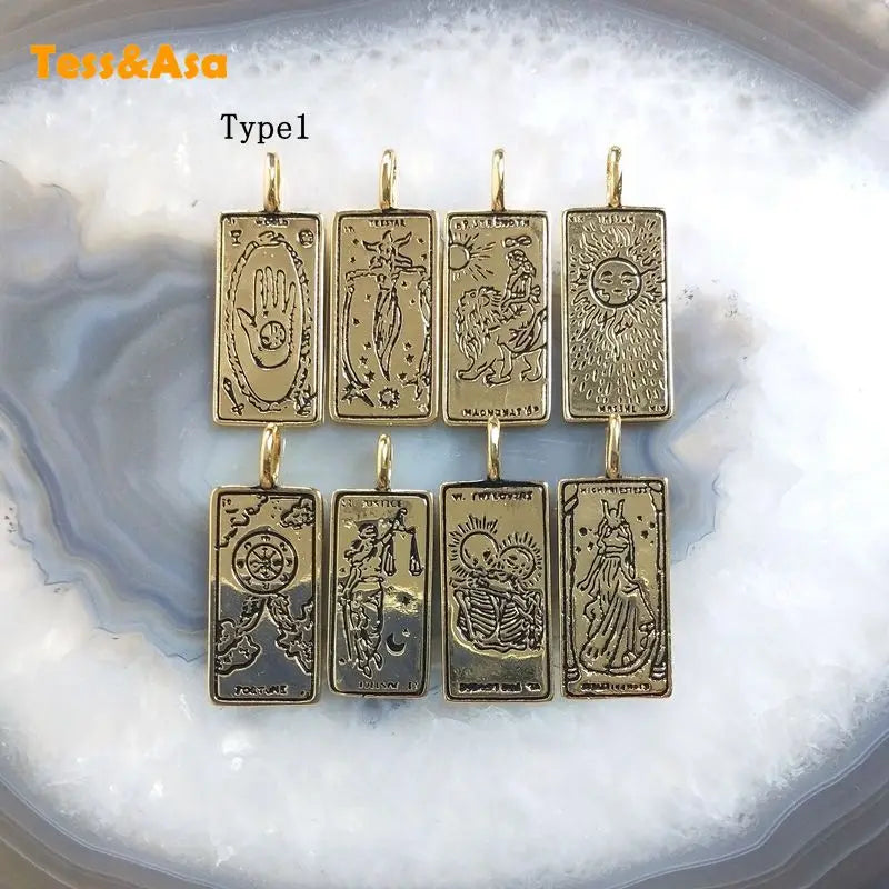 Vintage Square Greek Style Lion Sun Pendant Retro Hallow Jewelry