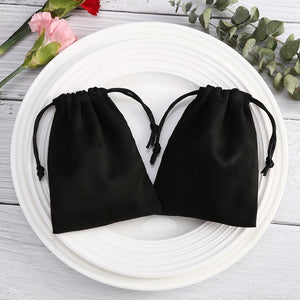5pcs Wedding Favors For Guests Flannel Velvet Jewelry Organizer Gift Bags
