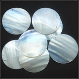 5pcs Mother Of Pearl Shell Pendants Round Shape Women Jewelry
