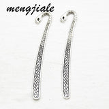 5pcs Antique Silver Bookmark Charms for DIY Jewelry Making