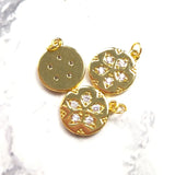 Star Pattern Round Pendant Jewelry with High Micro Pave CZ for Women