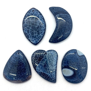5pcs Agate Necklace Pendant Drop Shape Crystal Charm DIY Earring