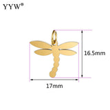 5pcs Stainless Steel Necklace Pendants for DIY Jewelry Making