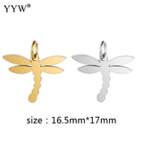 5pcs Stainless Steel Necklace Pendants for DIY Jewelry Making