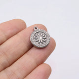 5pcs Stainless Steel Coin Star Charms Pendant DIY Jewelry Making