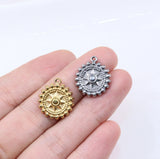5pcs Stainless Steel Star Coin Charms Pendant DIY Jewelry Set
