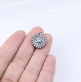 5pcs Stainless Steel Star Coin Charms Pendant DIY Jewelry Set