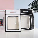5pcs Transparent Handbag Flower Gift Wrapping Paper Bag