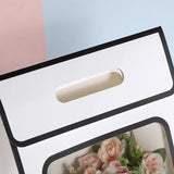 5pcs Transparent Handbag Flower Gift Wrapping Paper Bag