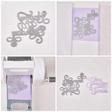 5pcs Word Frame Metal Cutting Dies for Card Making DIY Scrapbooking