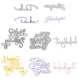 5pcs Word Frame Metal Cutting Dies for Card Making DIY Scrapbooking