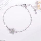 Zircon Snowflake Hipster Bracelet for Women Girls Christmas Gift
