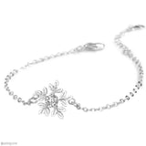 Zircon Snowflake Hipster Bracelet for Women Girls Christmas Gift