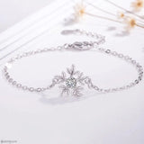 Zircon Snowflake Hipster Bracelet for Women Girls Christmas Gift