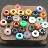 5pcs 8x14mm Natural Crystal Large Hole Abacus Beads Jewelry Making DIY