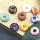 5pcs 8x14mm Natural Crystal Large Hole Abacus Beads Jewelry Making DIY