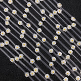 5pcs/bag Daisy Sunflower MOP Shell Beads for DIY Jewelry Making