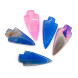 5pcs Agate Bead Powder Irregular Anchor Stone Pendant DIY Making Jewelry