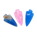 5pcs Agate Bead Powder Irregular Anchor Stone Pendant DIY Making Jewelry