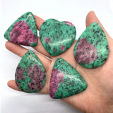 5pcs Green Agate Pendant Set Semi-Precious Stone DIY Jewelry
