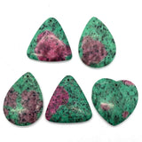 5pcs Green Agate Pendant Set Semi-Precious Stone DIY Jewelry