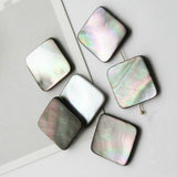 5pcs Natural Shell Straight Hole Square Beads DIY Jewelry