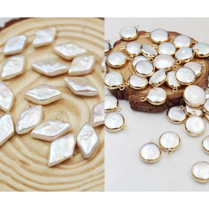 5pcs Natural Freshwater Pearl Baroque Beads for Jewelry Making