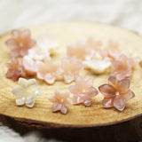 5pcs Lily Shell Beads Jewelry Making DIY Accessories