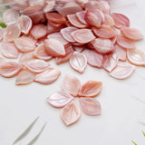 5pcs Natural Mother-of-Pearl Petal Beads for DIY Jewelry Making