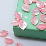 5pcs Natural Mother-of-Pearl Petal Beads for DIY Jewelry Making
