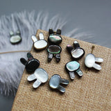 5pcs 10x12mm Mother-of-Pearl Beads Rabbit Head Jewelry Making DIY Necklace