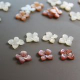 5pcs/bag 12mm Butterfly & Four Petal Flower Shell Beads Pink DIY Jewelry