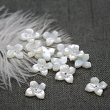 5pcs/bag 12mm Butterfly & Four Petal Flower Shell Beads Pink DIY Jewelry