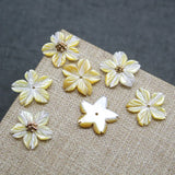 5pcs 15mm Natural Shell Mother-of-Pearl Flower Jewelry Making DIY Set