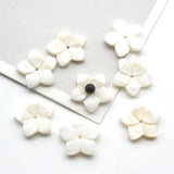 5pcs Natural Shell Flower Beads Jewelry Making DIY Accessories