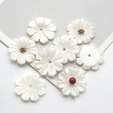 5pcs Natural Shell Flower Beads Jewelry Making DIY Accessories