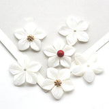 5pcs Natural Shell Flower Beads Jewelry Making DIY Accessories