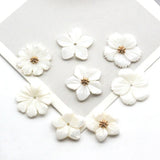 5pcs Natural Shell Flower Beads Jewelry Making DIY Accessories